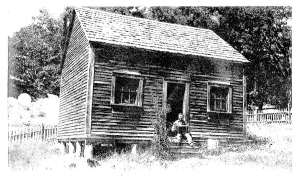 Squire in front of his cabin at Oil Creek (Upper North Fork/Rainbow Ridge area). Undated picture came to us thanks to Jolene Hassenfritz.
